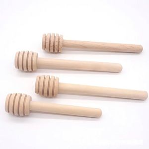 5Pcs/Lot 8cm Long Handle Wood Honey Stir